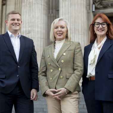 Greig Townsend Tracey Davidson and Angela Dowd of Hampden Bank photo by David Ho
